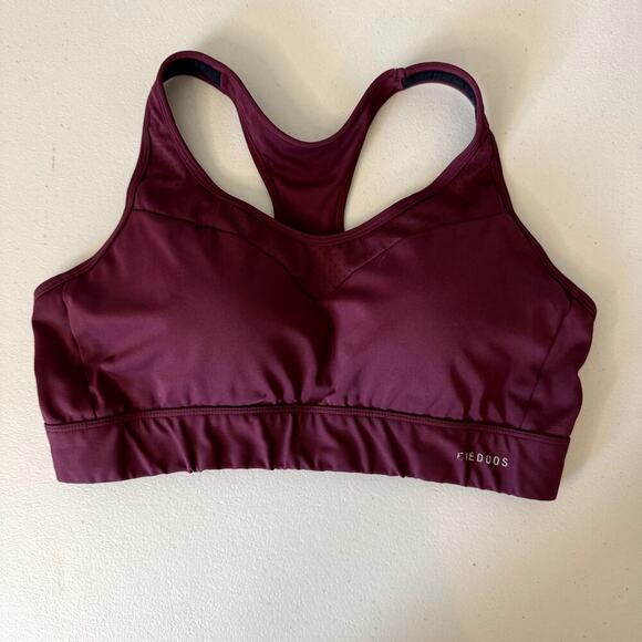 Ewedoos Other - High Impact Maroon Sports Bra Large Bust Push Up Racerback Women's Size XL